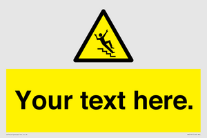 Custom Slippery Stairs Sign